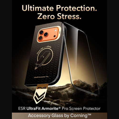 SzkŁo Hartowane Esr Ultrafit Armorite Pro Tempered Glass Iphone 17 Pro Max / 18 Pro Max Black, pohled 2