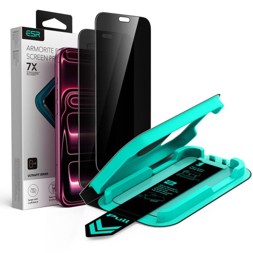 SzkŁo PrywatyzujĄce Esr Ultrafit Armorite Tempered Glass 2-pack Iphone 18 Pro Max Privacy
