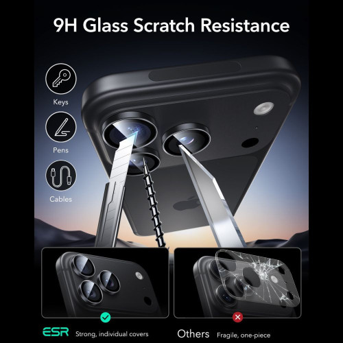 OsŁona Na Aparat Esr Armorite Camera Protector Iphone 18 Pro / 18 Pro Max Black, widok 6