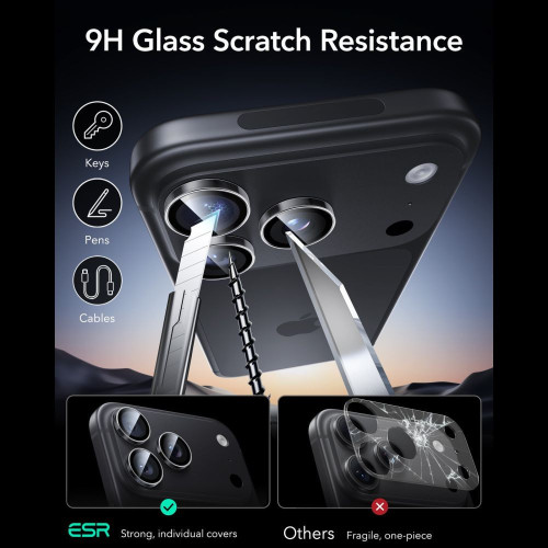OsŁona Na Aparat Esr Armorite Camera Protector Iphone 18 Pro / 18 Pro Max Clear, widok 6