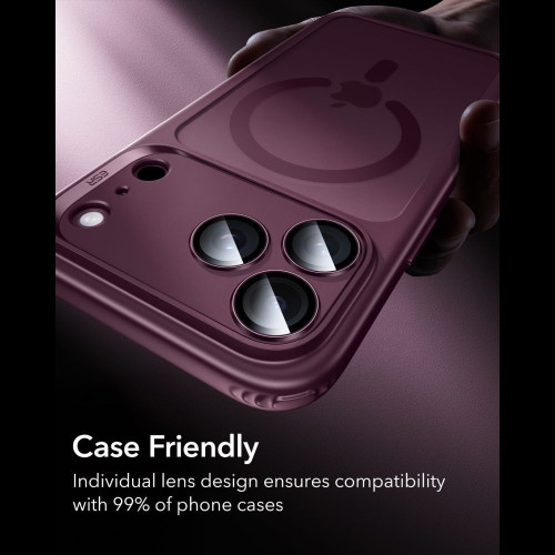 OsŁona Na Aparat Esr Armorite Camera Protector Iphone 18 Pro / 18 Pro Max Deep Burgundy, widok 8