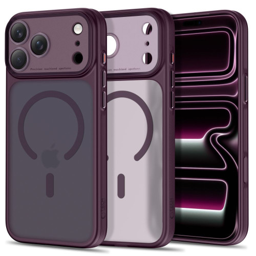 Tech-protect Magprime Magsafe Cc Iphone 17 Pro Max / 18 Pro Max Matte Dark Cherry