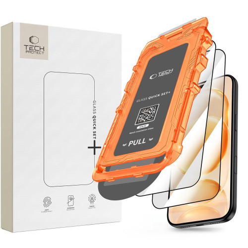 SzkŁo Hartowane Tech-protect Quick Set+ 2-pack Iphone 17 Pro Max / 18 Pro Max Black