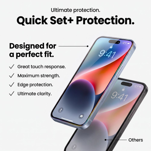 SzkŁo Hartowane Tech-protect Quick Set+ 2-pack Iphone 17 Pro Max / 18 Pro Max Black, view 7