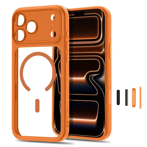 Tech-protect Magpeak Magsafe Cc Iphone 17 Pro / 18 Pro Cosmic Orange/clear, view 2