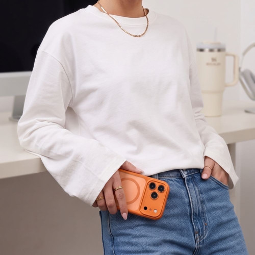 Tech-protect Magpeak Magsafe Cc Iphone 17 Pro / 18 Pro Matte Cosmic Orange, view 7