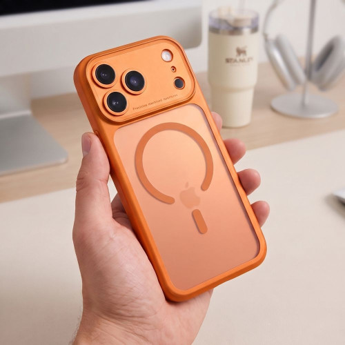 Tech-protect Magpeak Magsafe Cc Iphone 17 Pro / 18 Pro Matte Cosmic Orange, view 8