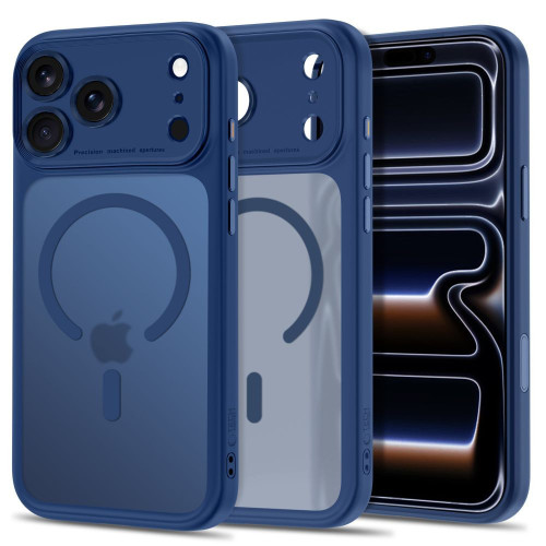 Tech-protect Magpeak Magsafe Cc Iphone 17 Pro / 18 Pro Matte Deep Blue