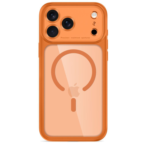 Tech-protect Magpeak Magsafe Cc Iphone 17 Pro Max / 18 Pro Max Cosmic Orange/clear, view 3