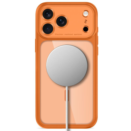 Tech-protect Magpeak Magsafe Cc Iphone 17 Pro Max / 18 Pro Max Cosmic Orange/clear, view 4