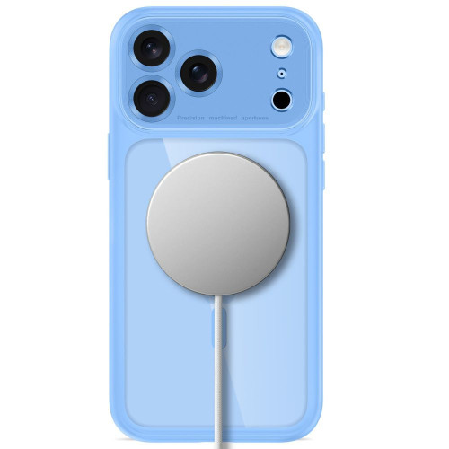 Tech-protect Magpeak Magsafe Cc Iphone 17 Pro Max / 18 Pro Max Light Blue/clear, view 4