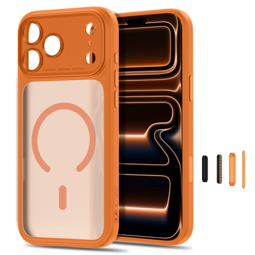 Tech-protect Magpeak Magsafe Cc Iphone 17 Pro Max / 18 Pro Max Matte Cosmic Orange, view 5