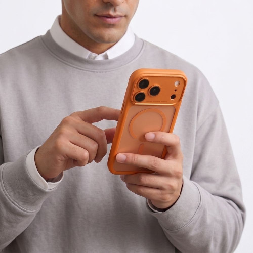 Tech-protect Magpeak Magsafe Cc Iphone 17 Pro Max / 18 Pro Max Matte Cosmic Orange, view 7