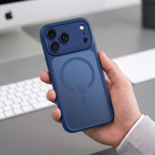 Tech-protect Magpeak Magsafe Cc Iphone 17 Pro Max / 18 Pro Max Matte Deep Blue, view 6