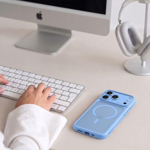 Tech-protect Magpeak Magsafe Cc Iphone 17 Pro Max / 18 Pro Max Matte Light Blue, view 6