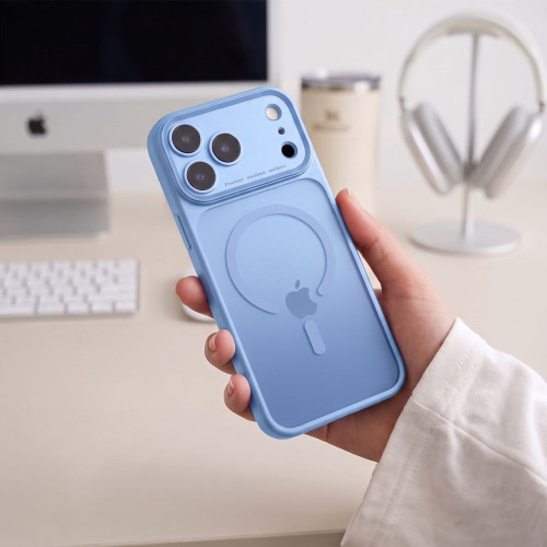 Tech-protect Magprime Magsafe Cc Iphone 17 Pro / 18 Pro Matte Light Blue, view 7