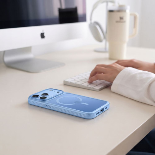 Tech-protect Magprime Magsafe Cc Iphone 17 Pro / 18 Pro Matte Light Blue, view 8
