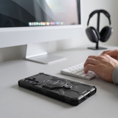 Tech-protect Tacticstand Magsafe Galaxy A17 / A18 4g / 5g Matte Black, widok 6