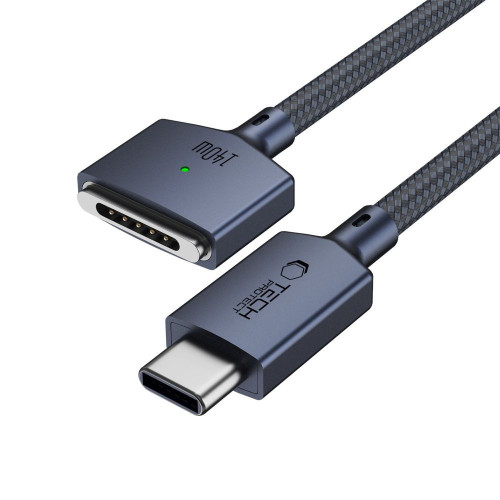 Tech-protect Mmc01 Ultraboost Magnetic Macbook Cable Usb-c To Magsafe 3 140w 300cm Midnight Blue, view 3
