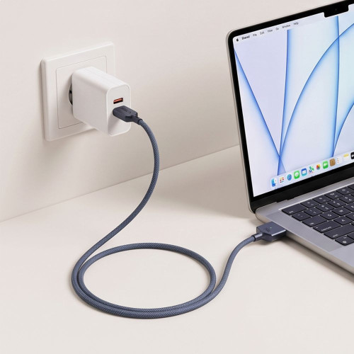 Tech-protect Mmc01 Ultraboost Magnetic Macbook Cable Usb-c To Magsafe 3 140w 300cm Midnight Blue, view 7