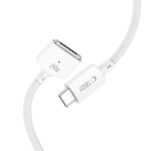 Tech-protect Mmc01 Ultraboost Magnetic Macbook Cable Usb-c To Magsafe 3 140w 300cm White, view 4