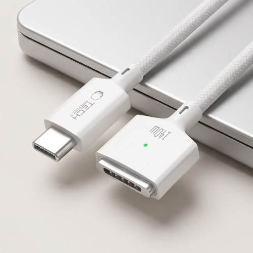 Tech-protect Mmc01 Ultraboost Magnetic Macbook Cable Usb-c To Magsafe 3 140w 300cm White, view 5