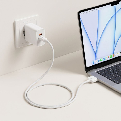 Tech-protect Mmc01 Ultraboost Magnetic Macbook Cable Usb-c To Magsafe 3 140w 300cm White, view 7