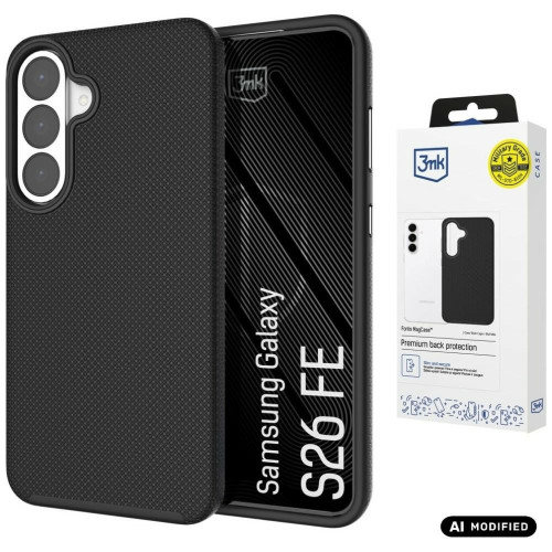 Kaitsev ümbris 3mk Fortis MagCase Samsung Galaxy S26 FE mustas värvuses