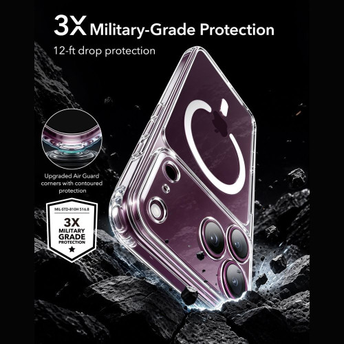 Esr Classic Hybrid Magsafe & Tempered Glass Iphone 17 Pro Max / 18 Pro Max Clear, widok 5