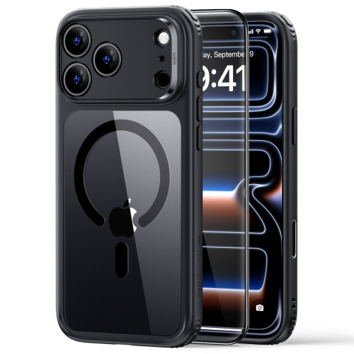 Esr Classic Hybrid Magsafe & Tempered Glass Iphone 17 Pro Max / 18 Pro Max Clear/black