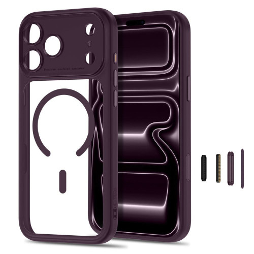 Tech-protect Magpeak Magsafe Cc Iphone 17 Pro Max / 18 Pro Max Dark Cherry/clear, widok 2