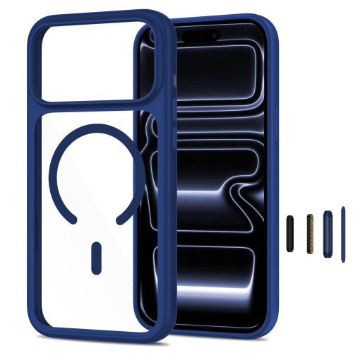 Tech-protect Magone Magsafe Cc + Glass 2-pack Iphone 17 Pro / 18 Pro Deep Blue/clear, view 2