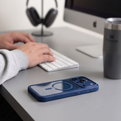 Tech-protect Magone Magsafe Cc + Glass 2-pack Iphone 17 Pro / 18 Pro Deep Blue/clear, view 8