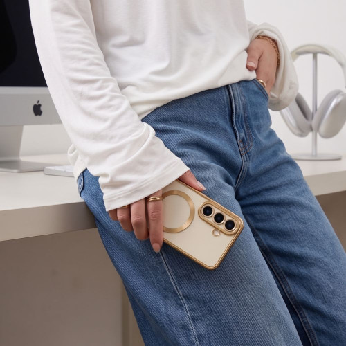 Tech-protect Magflex Magsafe Galaxy S26 Fe Shiny Gold, pohled 6