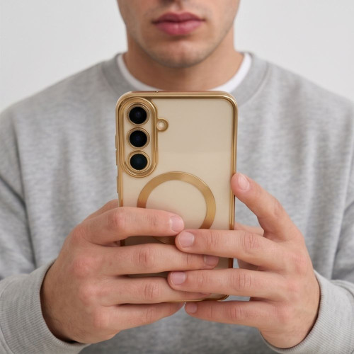 Tech-protect Magflex Magsafe Galaxy S26 Fe Shiny Gold, pohled 7
