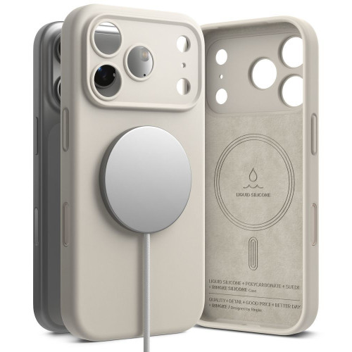 Ringke Silicone Magnetic Magsafe Iphone 18 Pro Max Stone