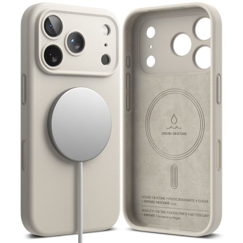 Ringke Silicone Magnetic Magsafe Iphone 18 Pro Max Stone, view 2