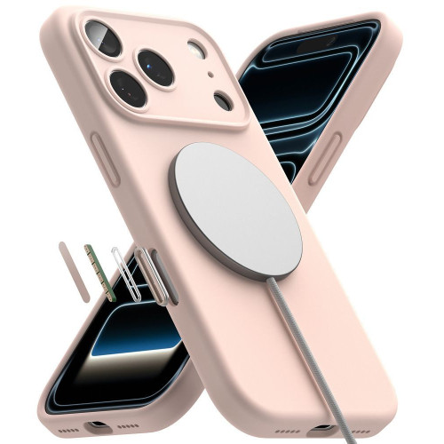Ringke Silicone Magnetic Magsafe Iphone 18 Pro Max Pink Sand, view 5