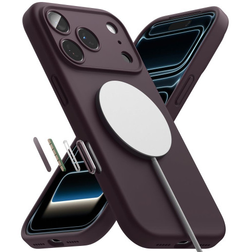 Ringke Silicone Magnetic Magsafe Iphone 18 Pro Max Dark Cherry, view 5