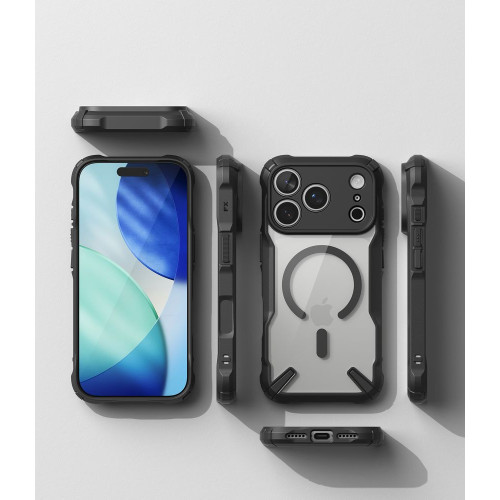 Ringke Fusion X Magnetic Magsafe Iphone 17 Pro / 18 Pro Black, widok 6
