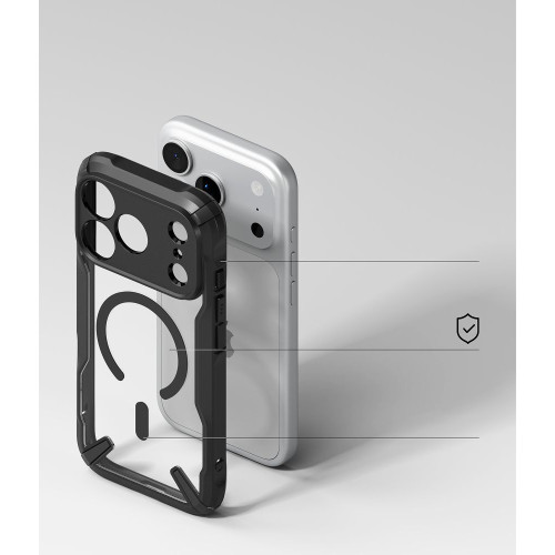 Ringke Fusion X Magnetic Magsafe Iphone 17 Pro / 18 Pro Black, widok 7
