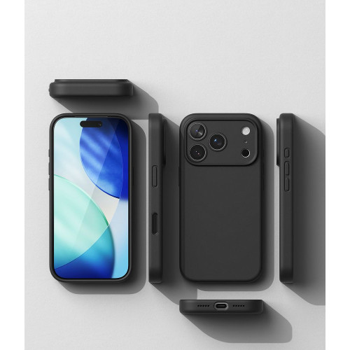 Ringke Silicone Magnetic Magsafe Iphone 18 Pro Black, widok 6