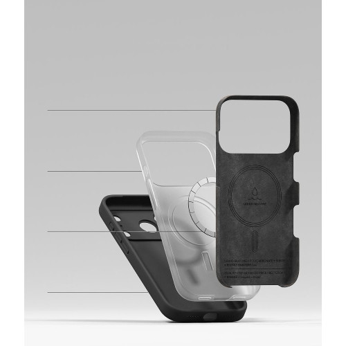 Ringke Silicone Magnetic Magsafe Iphone 18 Pro Black, widok 7
