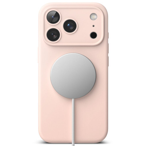 Ringke Silicone Magnetic Magsafe Iphone 18 Pro Pink Sand, widok 4