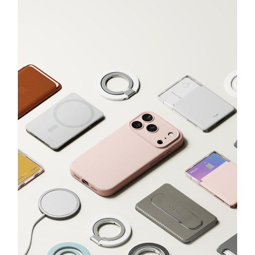 Ringke Silicone Magnetic Magsafe Iphone 18 Pro Pink Sand, widok 8