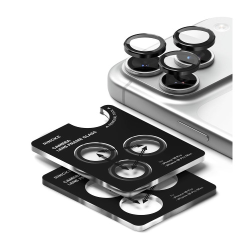 OsŁona Aparatu Ringke Camera Frame Protector 2-pack Iphone 18 Pro / Pro Max Black, widok 3