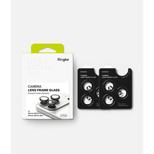 OsŁona Aparatu Ringke Camera Frame Protector 2-pack Iphone 18 Pro / Pro Max Black, widok 8