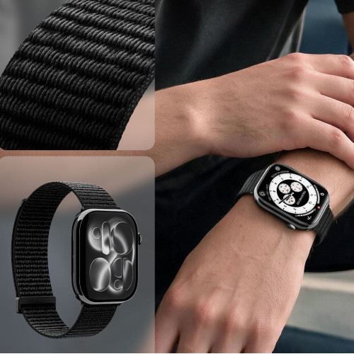 Spigen Wbf01 Band Apple Watch 8 / 9 / 10 / 11 / Se / Ultra (44 / 45 / 46 / 49 Mm) Black, pohled 6