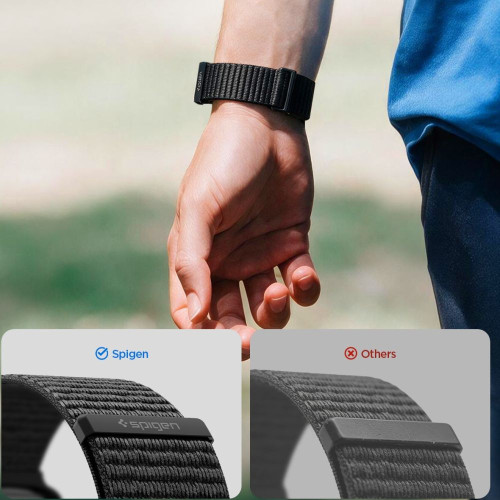 Spigen Wbf01 Band Apple Watch 8 / 9 / 10 / 11 / Se / Ultra (44 / 45 / 46 / 49 Mm) Black, pohled 7