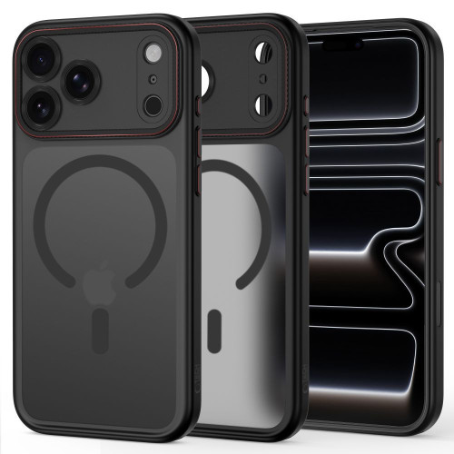 Tech-protect Magcam Magsafe Iphone 17 Pro / 18 Pro Matte Black/red